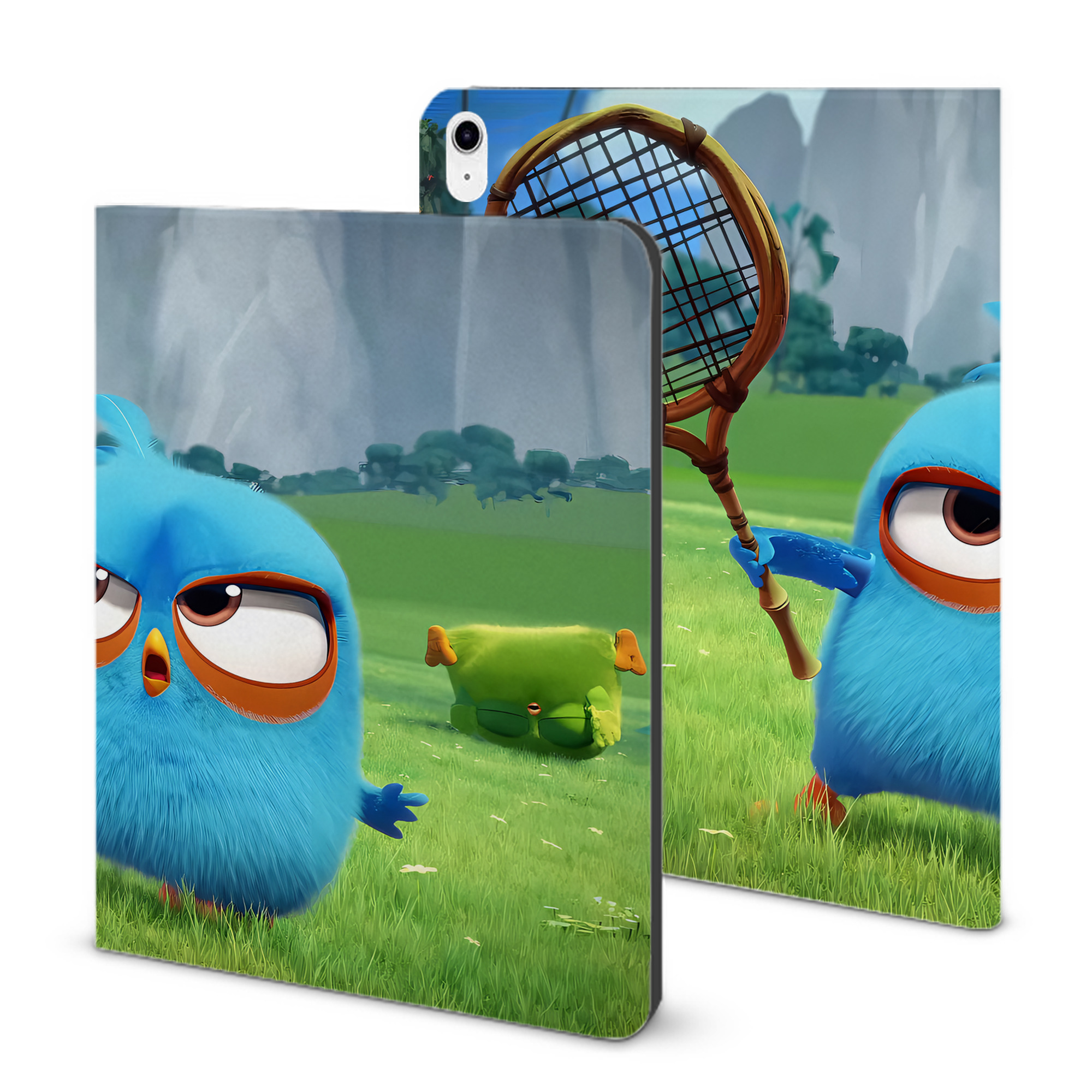 （画像用） Angry Birds アングリーバード IPad ケース ブック型 PUレザー TPU 耐衝撃 軽量 薄型 ペン収納なし 全面保護 IPad 各モデル対応